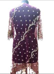 ชุดกิโมโน Boho เก่าปักที่น่าสนใจที่เต็มไปด้วยการเย็บปักถักร้อยหนักชุดที่ไม่ซ้ำกันยาวสำหรับเธอ - Product Image 3