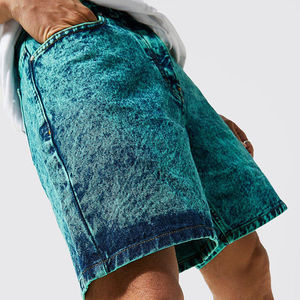 Low MOQ Embroidery Denim Washed Shorts Custom <b>Men</b> Street Wear Denim Baggy Shorts / Denim <b>Jeans</b> Wholesale Rate Custom 2025 - Product Image 3