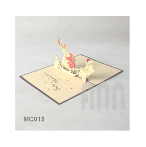 Ann Thủ công mỹ nghệ tùy chỉnh in 3D Santa Pop thiệp chúc mừng vui giấy quà lưu niệm cho ngày giáng sinh và Cảm ơn bạn - Product Image 1