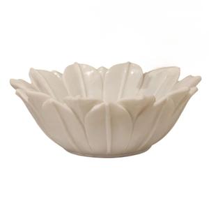 Cuenco multiusos de mármol blanco con diseño de moda Floral, soporte votivo elegante, frutero decorativo, piedra Natural hecha a mano, detalles para el hogar - Product Image 2