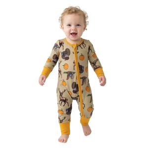 Body de bebé unisex de algodón con cremallera, estampado de animales, sin mangas, de punto suave y transpirable para verano - Product Image 2