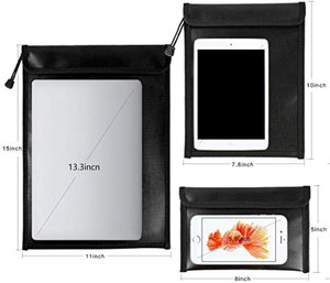 Borsa Impermeabile e Ignifuga, Portadocumenti e Contanti, Borsa di Sicurezza per Passaporti, Organizzatore Portatile con Cerniera Ignifuga - Product Image 4