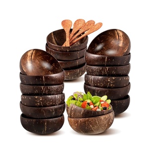 Cuencos de Coco Tallados a Mano, Artesanía Tradicional, Tazón para Ensalada, Vajilla Artesanal Vietnamita Sostenible, Venta al Por Mayor - Product Image 4