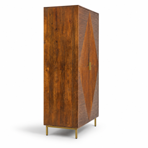 Modern Solid Wood <b>Sideboard</b> Cabinet Flat Panel Door <b>Storage</b> Buffet Living Room Freestanding Organizer with 3 Shelves - Product Image 4