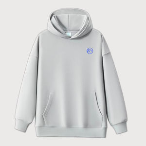 Offre Spéciale personnalisé pour hommes couleur unie à manches longues sweats à capuche mode décontractée de haute qualité pulls à capuche amples - Product Image 2