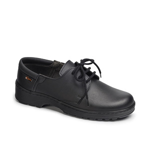 Calzado Fabricado en España Listo PARA LA Exportación Calzado de Trabajo Estándar CE Zapato Corporativo Negro Modelo NIZA Con Amortiguación EN EL Talón - Product Image 1