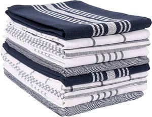 Premium Quality 100% Cotton Yarn Dyed Tea <b>Towels</b> Woven <b>Striped</b> Golf Dish Cloth with Printed Pattern Compressed for Dropshipping - Product Image 6