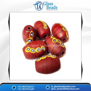 High Standard Quality TAGB Millefiori Glass <b>Beads</b> Assorted Sizes Black Red Crystal Lampwork Material Jewelry Making Loose <b>Beads</b> - Product Image 6