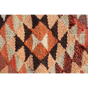 1.9x10.1 ft <b>Runner</b> Turkish <b>Rug</b>, Vintage <b>Rug</b>, Orange Brown Solid Wool <b>Rug</b> - Product Image 5
