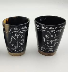 Vasos de vidrio africano de cuerno ecológico hechos a mano de lujo regalos de boda pulidos de estilo Animal del proveedor indio - Product Image 5