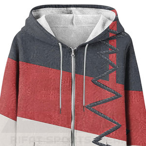 Sudadera con Capucha de Invierno para Mujer, Sublimada, Transpirable, de Tela de Rizo, con Diseño de Impresión Completa, Múltiples Colores, Bolsillo Tipo Canguro - Product Image 5