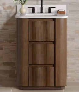 Meuble-lavabo en bois massif (résistant à l'humidité KD) - Product Image 5