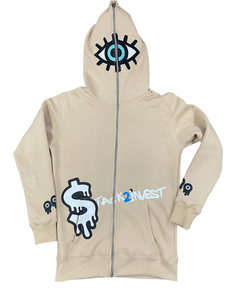 Vente en gros de pull 100% coton de haute qualité pour hommes, sweat à capuche zippé avec impression personnalisée et broderie - Product Image 1