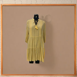 Vestido de caftán ligero con cuello en V para mujer de fabricante de la India, estampado Floral Tropical Digital, estilo Vintage, ropa de verano - Product Image 5