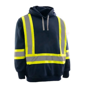Chaqueta DE SEGURIDAD reflectante para construcción, saneamiento vial, Sudadera con capucha personalizada, poliéster, alta visibilidad, certificado CE, grande - Product Image 2