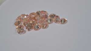 เพชรธรรมชาติแท้สต็อปเพชรแท้ขนาด5มม. ทรงหลวมราคาต่อกะรัตสีชมพู - Product Image 4