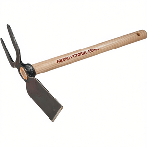 FREUND VICTORIA 450mm Wide Blade and 2 Tines Garden Hand <b>Tools</b> <b>Hook</b> - Product Image 3