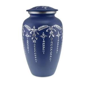 Urna Funeraria para Adultos, Artesanía en Latón y Aluminio, Urnas para Cenizas Humanas, Recuerdo Funerario, Urna Azul, Precio Económico - Product Image 2