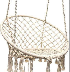 <b>Indoor</b> <b>Hammock</b> Swing COTTON HANDMADE NATURAL Baby Swing Set Style Color Baby Bedside Sleeper - Product Image 1
