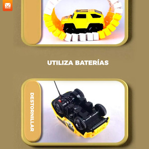 Pista de Carreras de Autos de Juguete para Niños - Colores Surtidos - Product Image 2