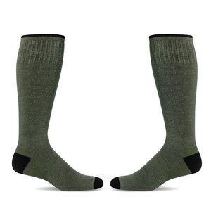 Wholesale Lightweight Thin Eco-Friendly Breathable <b>Knee</b> <b>Socks</b> with Cuff Logo for Adults Professional Team Winter Sports - Product Image 1