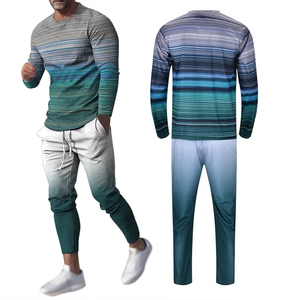 Ensemble de survêtement pour homme à manches longues à séchage rapide avec impression par sublimation, personnalisez votre propre logo, survêtement imprimé - Product Image 6