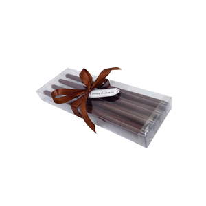 Juego de velas cónicas personalizadas de 12 pulgadas, 4 piezas, Etiqueta Privada, cera de parafina, palo largo decorativo, bodas, iluminación de Nochevieja - Product Image 1