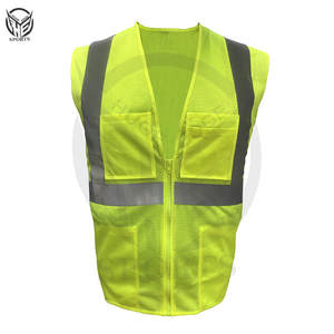 Hi Vis Safety Vest for Work Custom Logo Security Vest with Reflective <b>Stripping</b> Protective Features Featuring Custom Pockets - Product Image 3