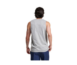 Ensembles pour hommes T-shirt sans manches deux pièces à bords bruts avec short de survêtement délavé à l'acide ensembles de shorts et t-shirts personnalisés pour hommes - Product Image 4