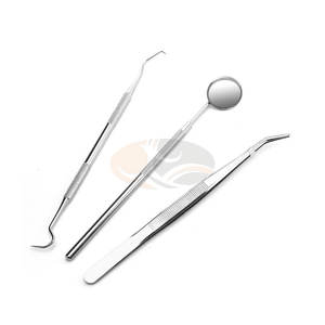 Kit d'examen dentaire manuel en acier inoxydable de haute qualité et ensemble de soins bucco-dentaires avec instruments dentaires - Product Image 1