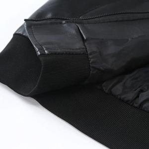 Chaquetas con Cremallera para Hombre, Venta Caliente, Ropa de Moda Personalizada, Chaqueta de Cuero PU para Hombre, Fabricante de Chaquetas Elegantes para Hombre al por Mayor - Product Image 4