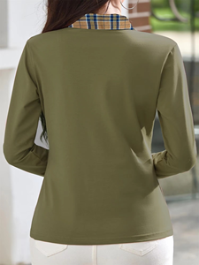 Women's solid color POLO shirt - Product Image 5