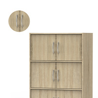 Hochwertige 5-Schicht Holzregale Modernes Design Praktische Vielseitige Nutzung Wohnzimmer Schlafzimmer Esszimmer Küche Zuhause Hotel Schule