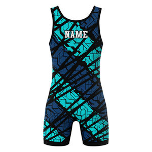 Vêtements de lutte professionnelle et d'haltérophilie en gros, maillots de compression pour hommes, respirants, à séchage rapide, sublimation personnalisée sur le devant - Product Image 4