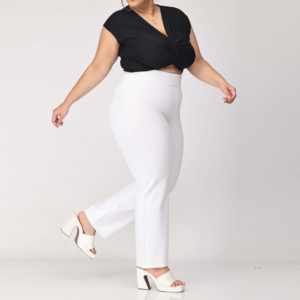 Pantalon décontracté pour femme, coupe ample, taille élastique, jambe large, en coton respirant, style bloomers, pour la méditation, été 2026, personnalisable - Product Image 6