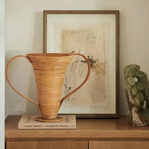 Jarrón de ratán de estilo mediterráneo, jarrón de ratán tejido con ánfora, jarrón rústico hecho a mano de Vietnam - Product Image 4