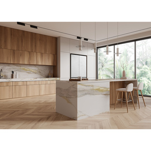 <b>Prime</b> Core Custom Kitchen Bathroom Vanity Tops Calacatta Quartz Stone Countertops Prefab Cut Carrara Calacata Hotel Projects 1 - Product Image 1