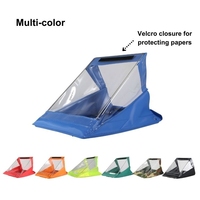 Tableau d'écriture extérieur en plastique durable avec fermeture Velcro sécurisée et rangement, presse-papiers résistant aux intempéries