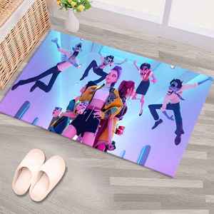 Tapis de sol imprimé numérique stylé, tapis d'action anime pour gamers, tapis Kpop pour filles, avec tapis moelleux à poils longs - Product Image 2