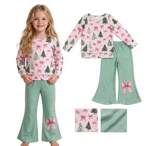 <b>Toddler</b> Girls Holiday Wear Cute <b>Halloween</b> Candy Corn Print Long Sleeve Top with Yellow Bell Bottom Pants Autumn <b>Outfit</b> - Product Image 5