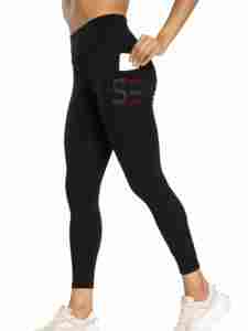 Leggings de Yoga de Cintura Alta para Mujer con Logotipo Personalizado - Spandex/Nylon de Secado Rápido y Transpirable, Sostenibles, Dropshipping - Product Image 3