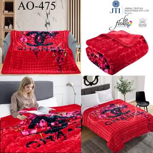 5kg Raschel manta al por mayor 100% poliéster visón cama manta 2 capas cama doble Raschel poliéster impreso Manta - Product Image 3