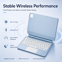 Étui clavier pour tablette en gros, contrôle tactile intégral, anti-traces de doigts, surface facile à nettoyer pour la productivité au bureau et l'usage quotidien