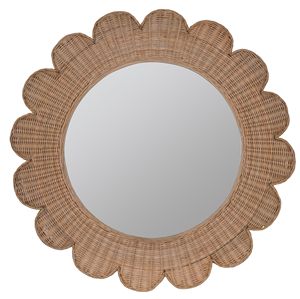 ¡MEJOR VENDEDOR! Venta al por mayor de espejos de pared Zachery-Boho Chic Decor, espejo tejido hecho a mano para un elegante acento de pared - Product Image 1