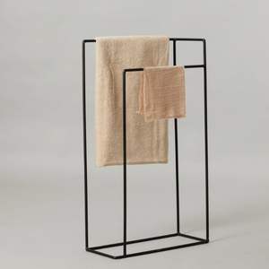 Porte-serviettes en fer lourd assurant la stabilité, plusieurs serviettes montées en toute sécurité dans la salle de bain, assurance de résistance fiable, longévité - Product Image 1