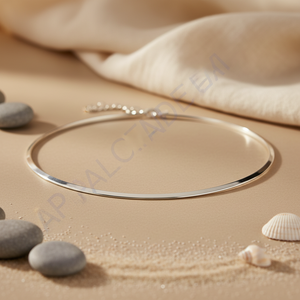 Collar de Cadena de Plata 925 Minimalista y Elegante para Mujer, Joyería Clásica con Cuentas, Regalo de Moda - Product Image 3