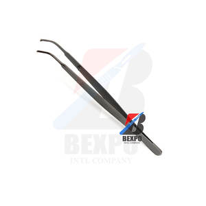 Pince Gerald courbée en titane noir 1X2Dents 160mm Outils à main manuels Instruments chirurgicaux - Product Image 1