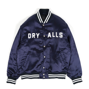 เสื้อแจ็กเก็ตเบสบอลวิทยาลัยสำหรับผู้ชายเสื้อแจ็คเก็ตเอวลอยหนังปักลายกำมะหยี่ - Product Image 1