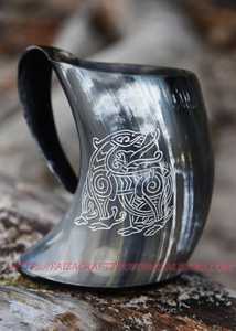 Chope à bière en corne de buffle polie Viking Horn, prix d'usine, artisanat naturel pour la décoration - Product Image 4