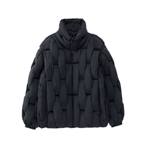CONMR Fashion Veste d'<span class=keywords><strong>hiver</strong></span> pour hommes Manteau bouffant à motif tissé élégant avec isolation thermique pour le temps froid et les tenues urbaines - Product Image 2
